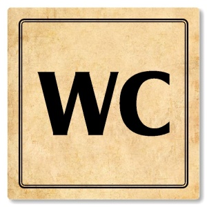 WC, 80x80mm, pergamen, Utah